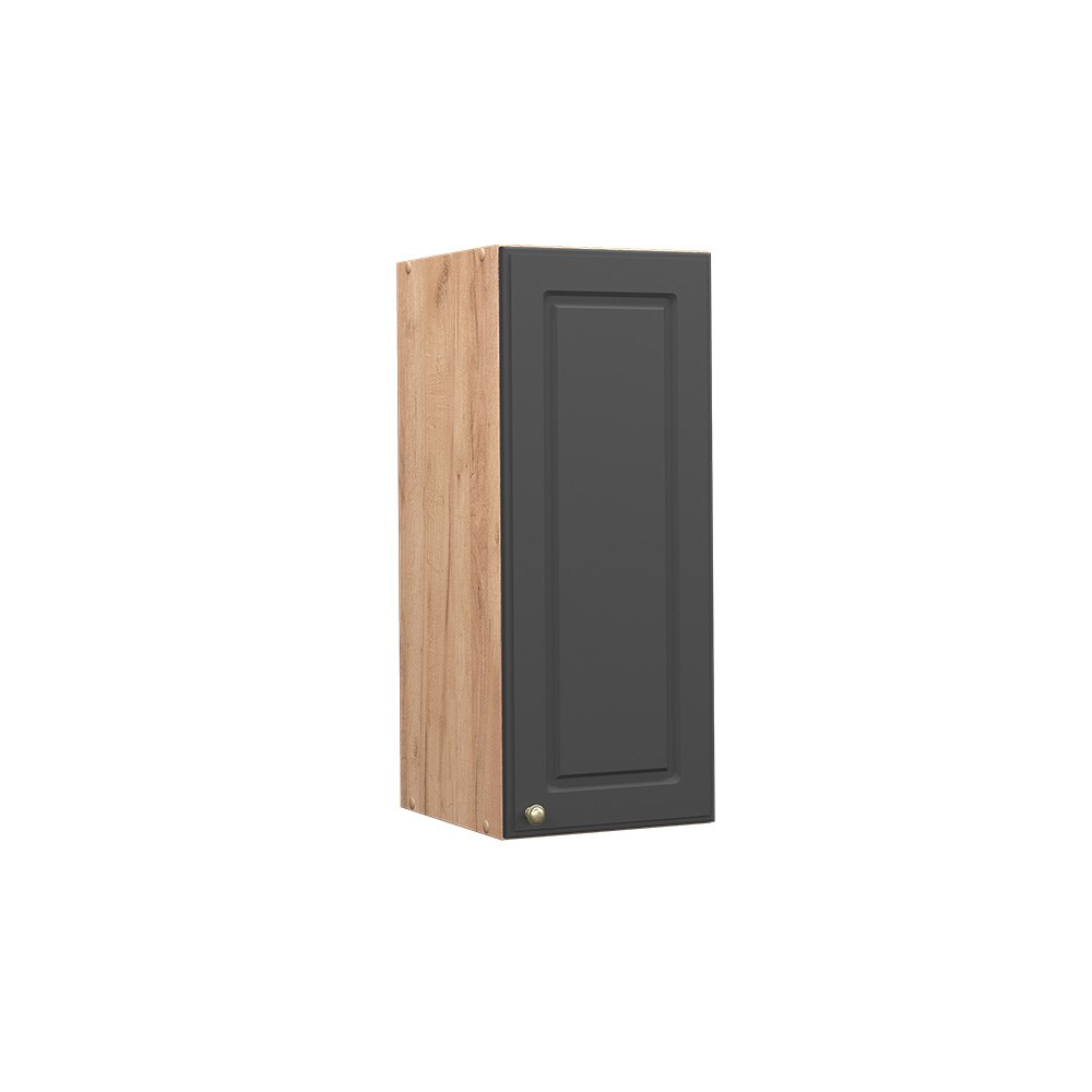 Vicco Hängeschrank Küchenschrank Küchenmöbel Fame-Line Eiche Anthrazit-Gold Landhaus 30 cm Küche Einbauküche Hängeschrank Drehtür Einlegeboden Küchenzeile