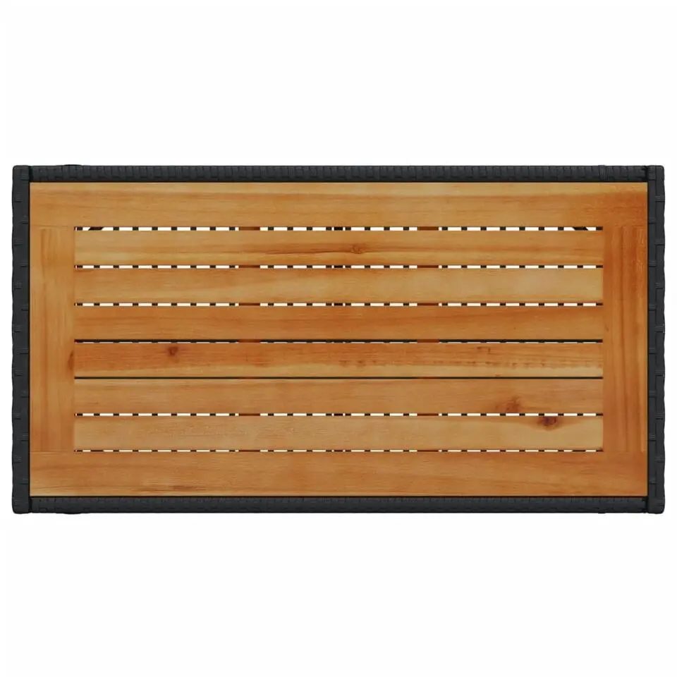 vidaXL - Loungeset - Zwart - Poly rattan
