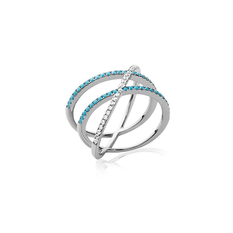 Bague Femme - Argent 925 - Oxyde de zirconium