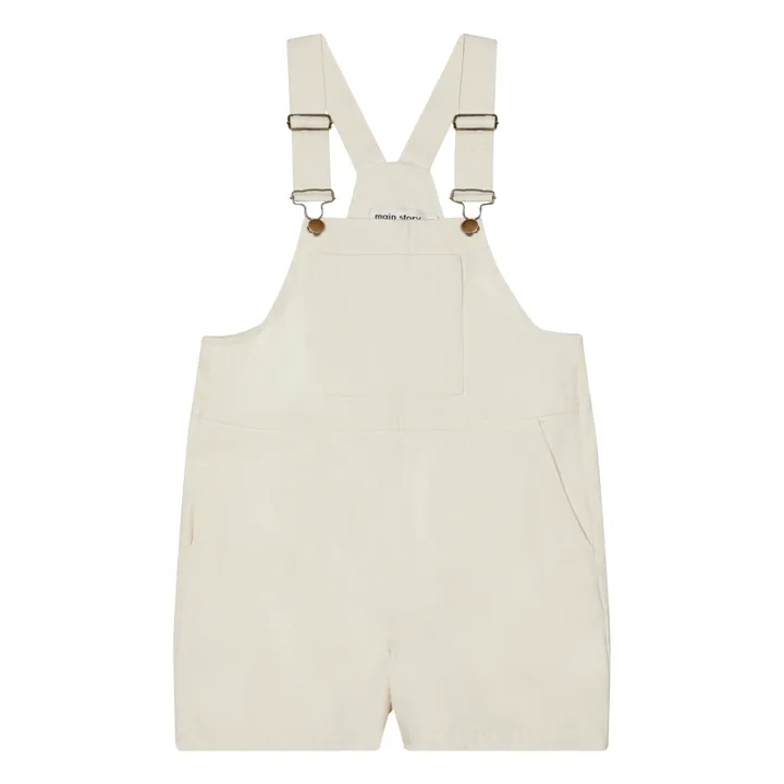 Main Story Salopette Courte Dungaree | Ecru