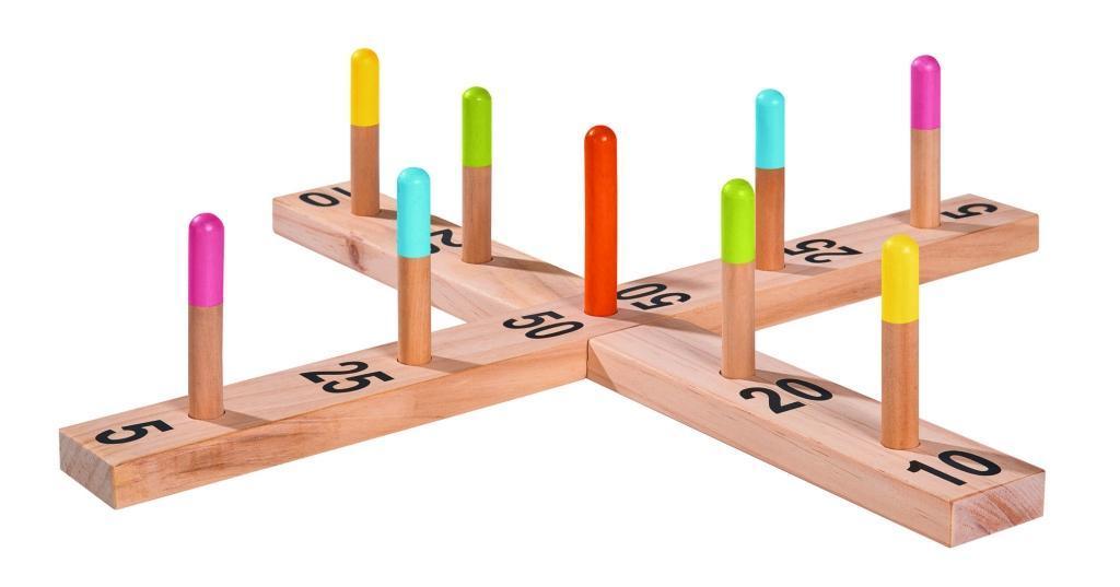 Ringwurfspiel OUTDOOR 6-teilig aus Holz