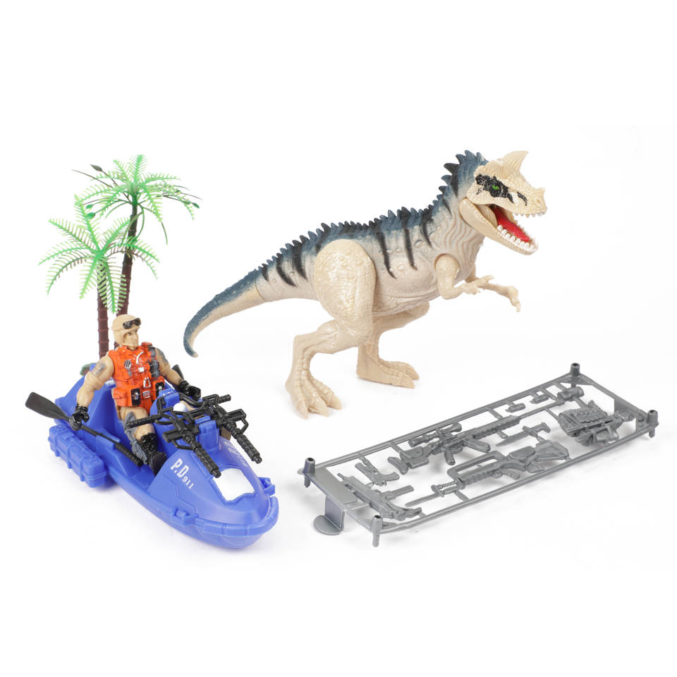 World of Dinosaurs speelset met dino en accessoires