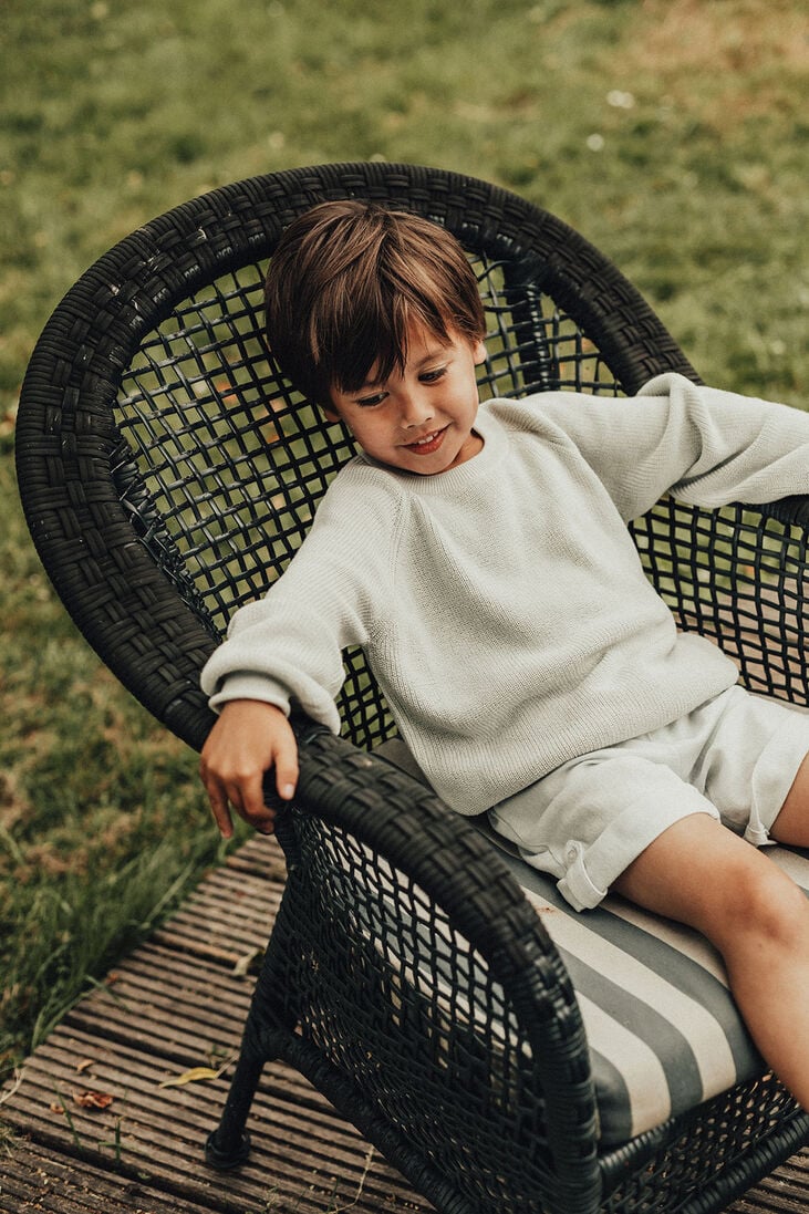 BAJE STUDIO lichtblauwe baje studio sweater bendigo