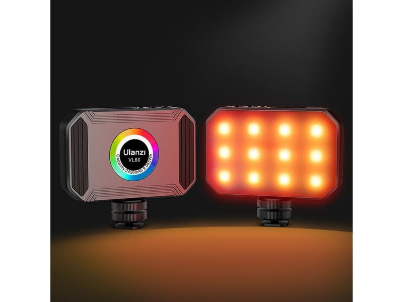 Ulanzi Videoleuchte VL60 Tragbare quadratische Mini-Leuchte