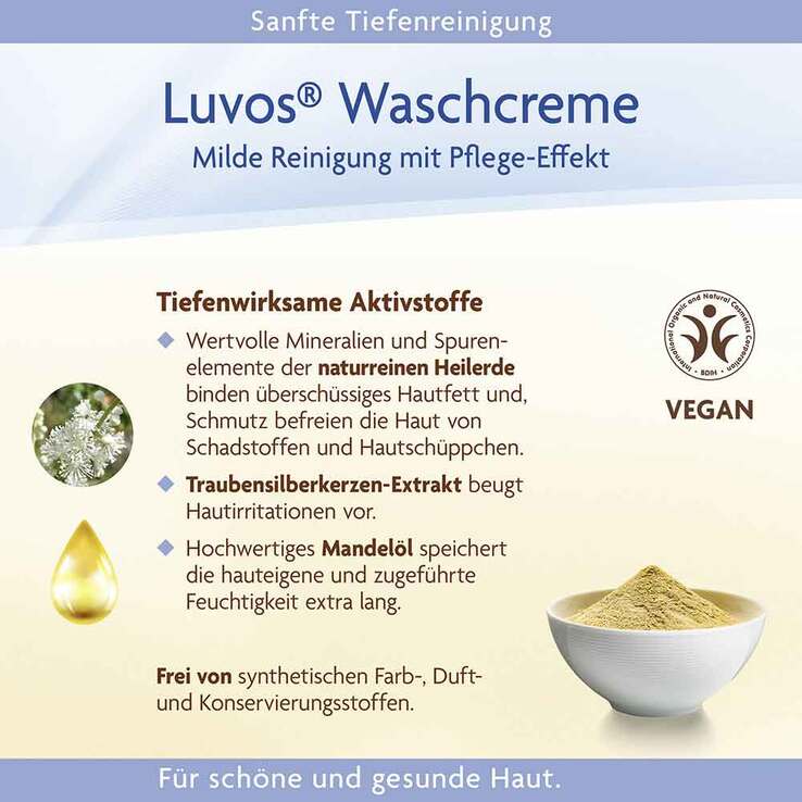 Luvos Naturkosmetik mit Heilerde Waschcreme, 100 ml