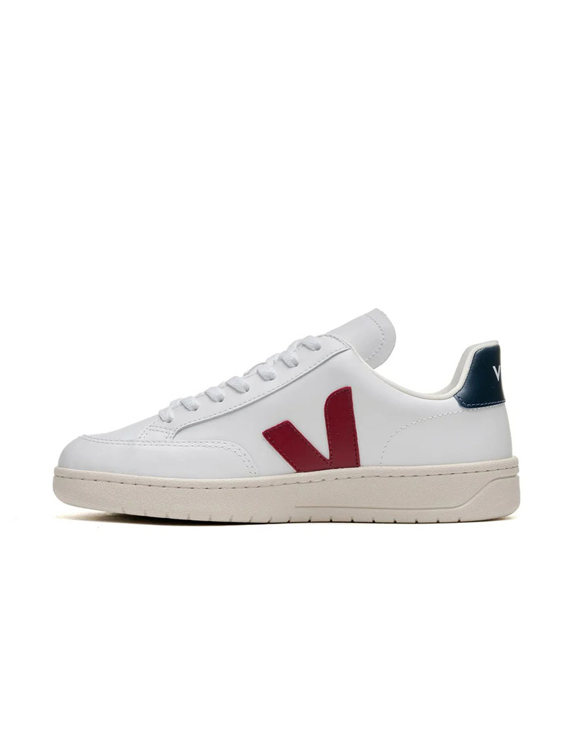 Men's V-12 Shoes Extra White and Marsala and Nautical