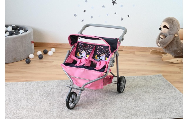 Knorrtoys® Puppen-Zwillingsbuggy »Magic Unicorn«