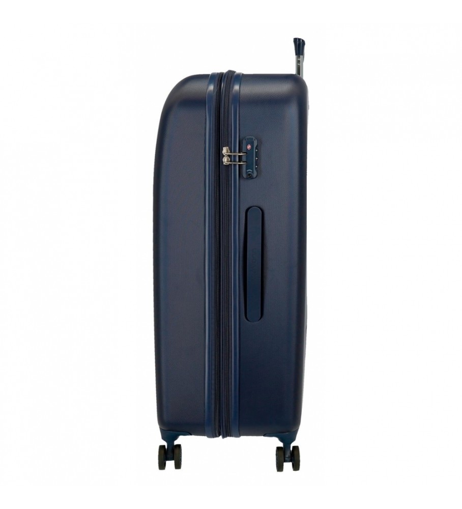 Mala rígida Movom Riga tamanho médio, 70 cm, azul marinho