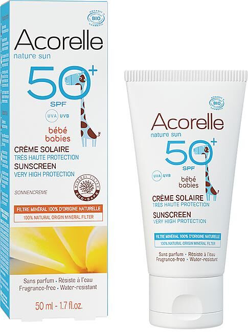 ACORELLE - CREME SOLAIRE BIO BEBE SPF 50 +HAUTE PROTECTION