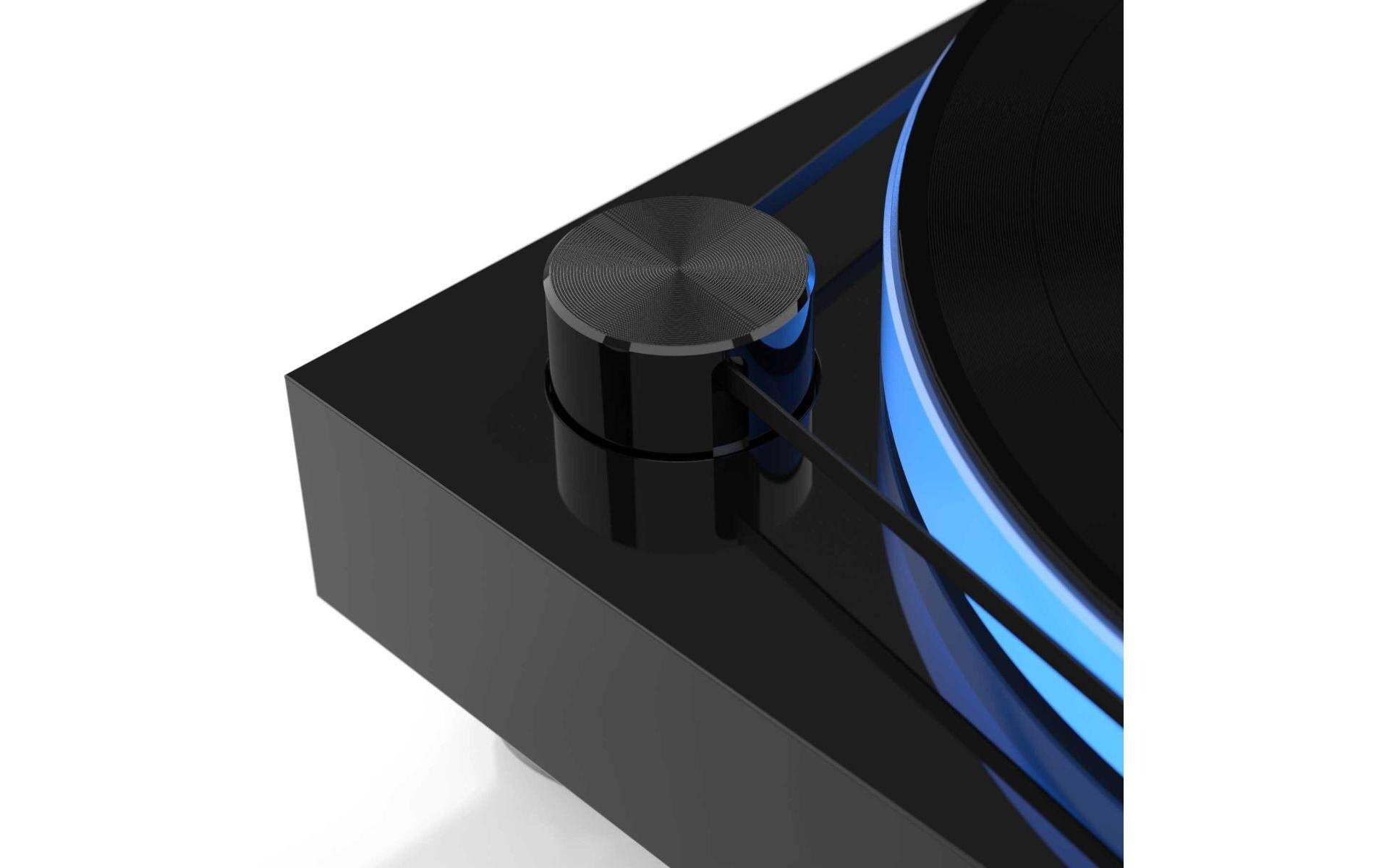 Plattenspieler HiFi Turn7 Schwarz<br>Hochwertiges USB-Plattenspielersystem mit Riemenantrieb