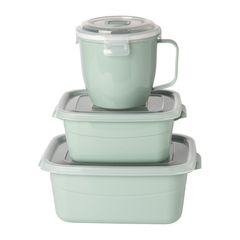 Bakje voor magnetron - 2 liter - groen