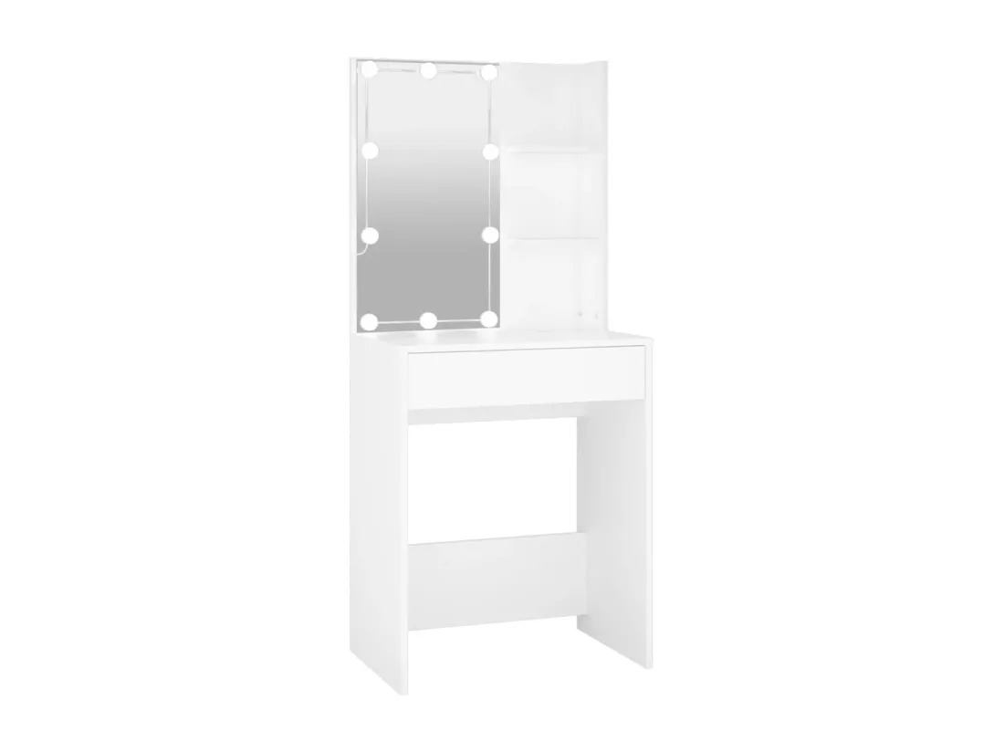 Coiffeuse avec LED blanc 60x40x140 cm