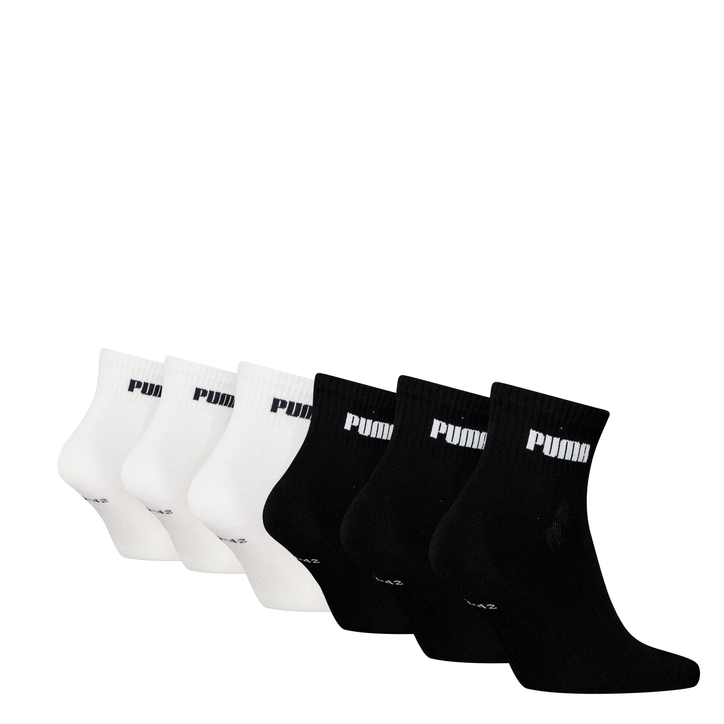 PUMA Kurzsocken »PUMA UNISEX CUSH NEXT QUARTER 6P ECOM« 6er-Pack,  mit feuchtigkeitstransportierender Technologie