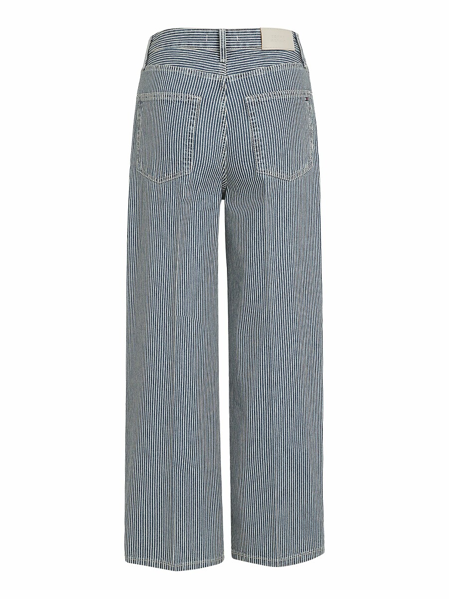 TOMMY HILFIGER<br>Calça jeans listrada larga
