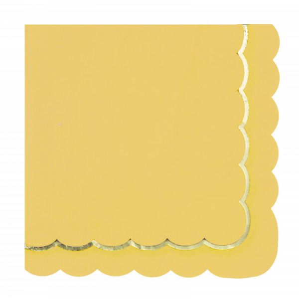 Tim E Puce Guardanapos com rebordo Dourado - Amarelo 16 un. - 550679599