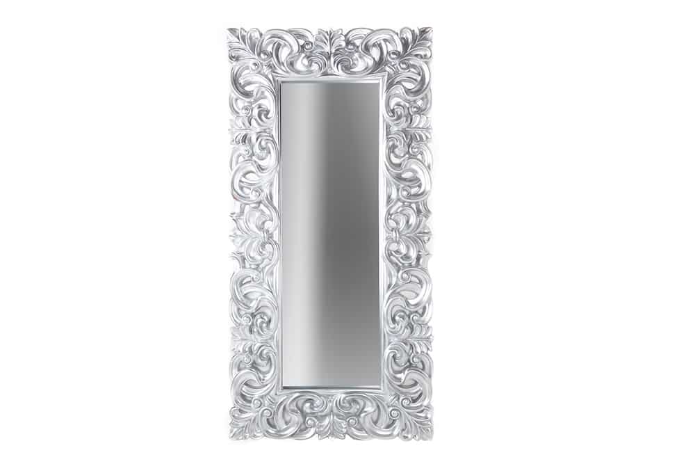 Eleganter Wandspiegel VENICE 180x90cm silber antik Barockstil