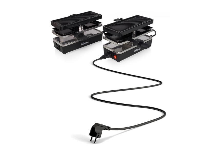 Tristar Erweiterbarer Racletteofen RA-2742 4 Personen Anschlussfähiges Raclette-Set