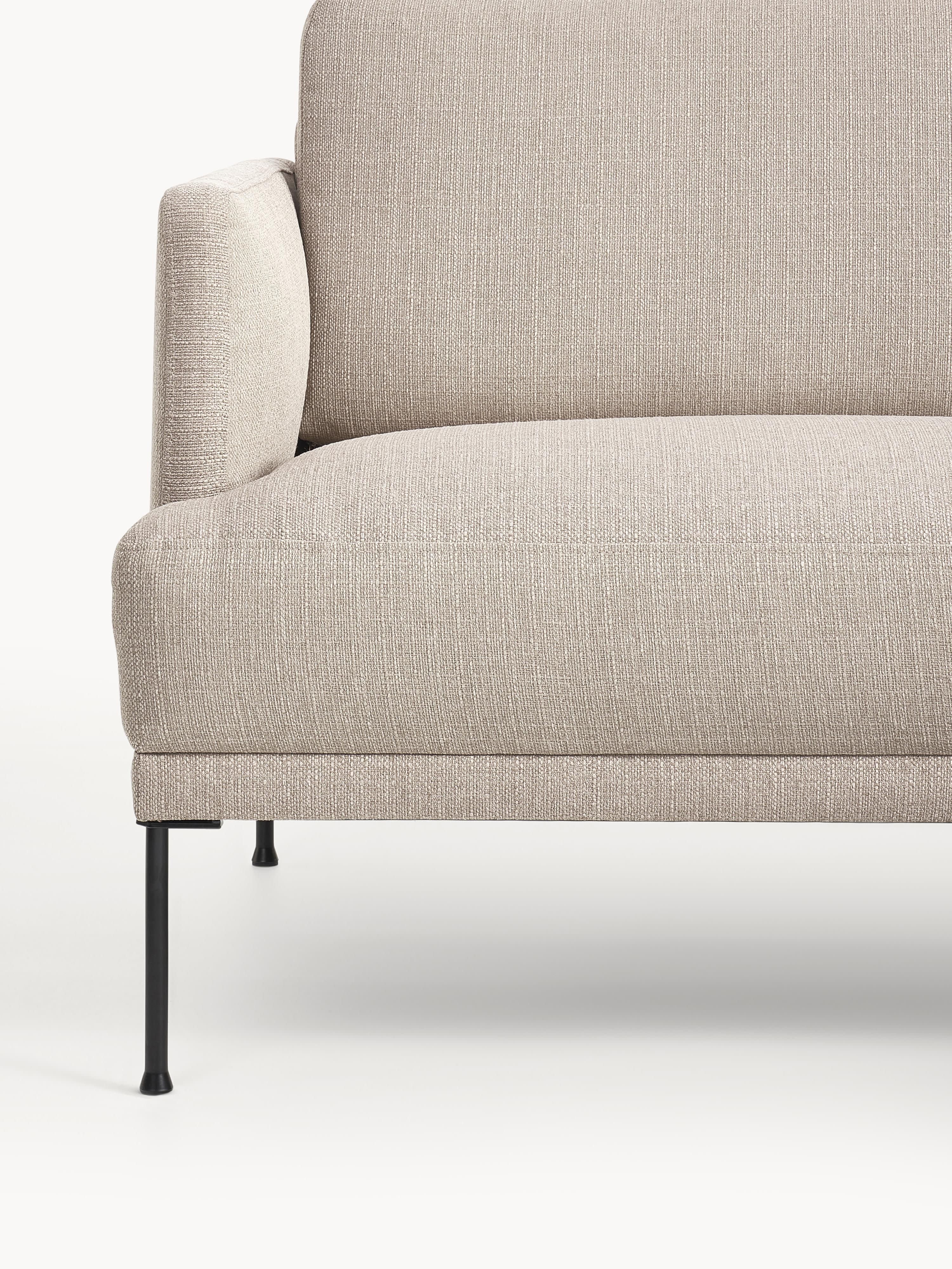 Kleine beige hoekbank Fluente