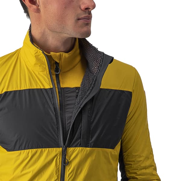 Veste vélo CASTELLI UNLIMITED PUFFY JKT GOLDENROD/DARK GRAY