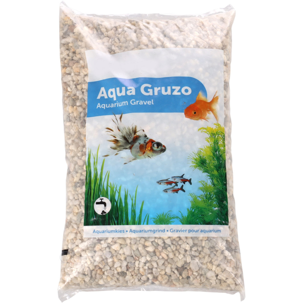 Gravier clair 2.5 kg pour aquarium
