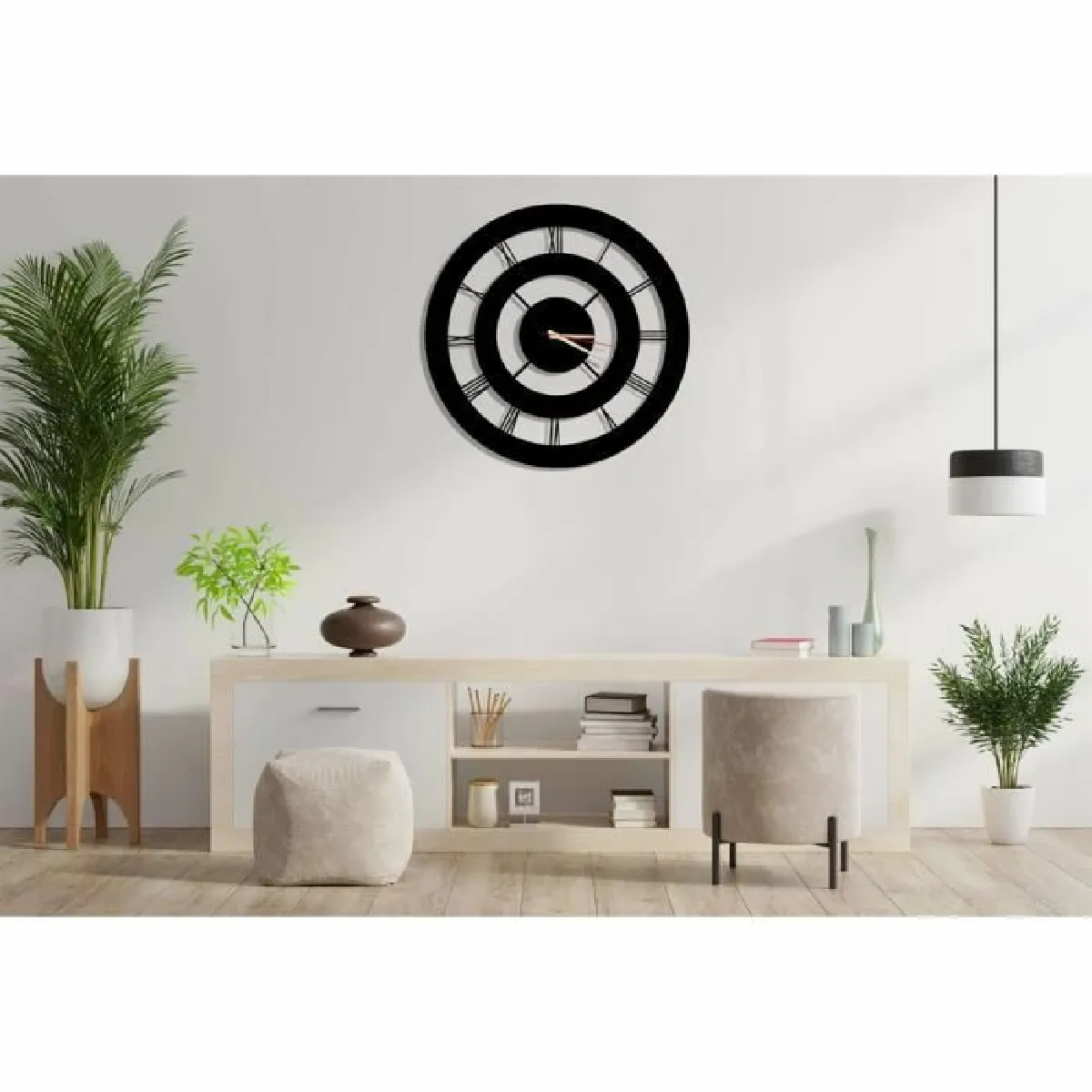 DEKORY Horloge Murale Métal - 50 cm