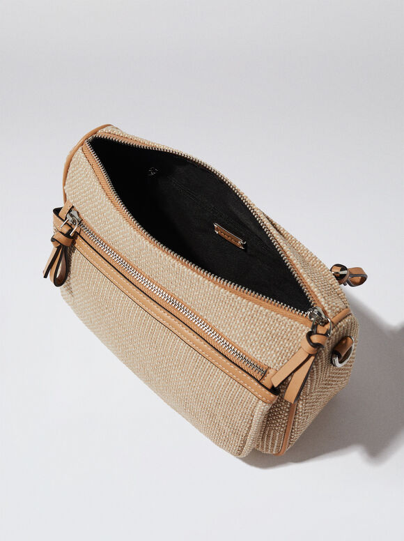 Bolsa Bandolera Asa Tejido - Bege