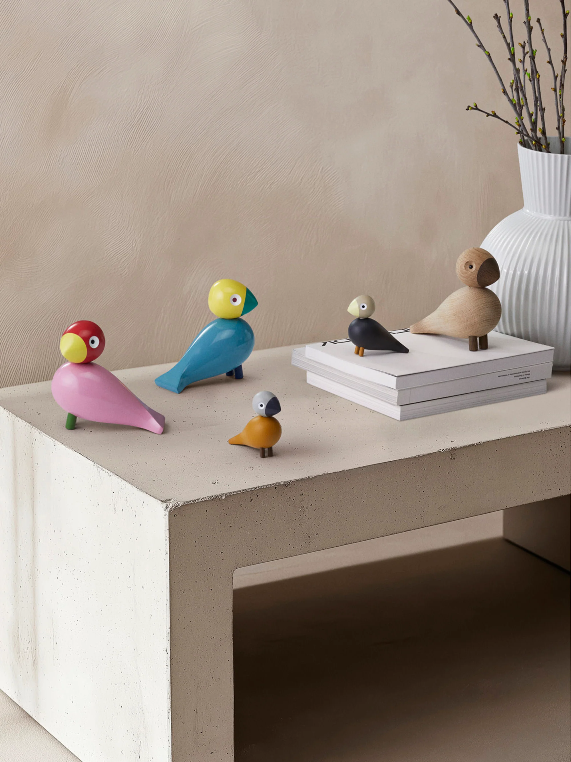 Handgemaakt decoratief object Singvogel Ruth