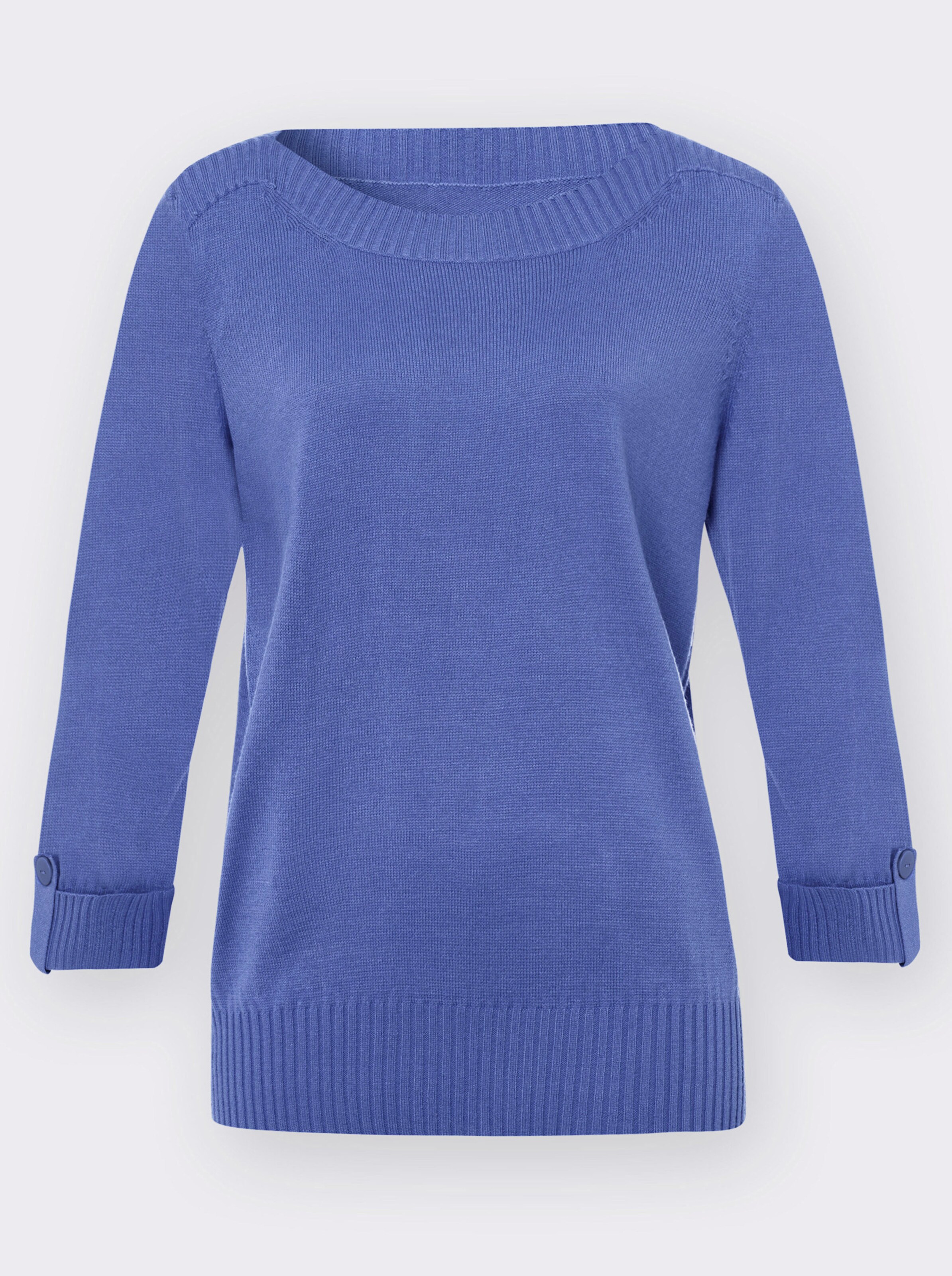 34 Arm-Pullover mit U-Boot-Ausschnitt