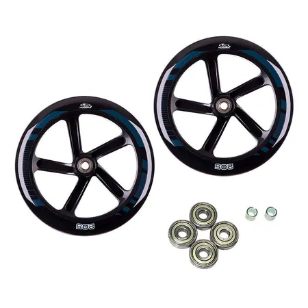 Hudora Ersatzrollenset für Hudora Big Wheel 205 Scooter, schwarz