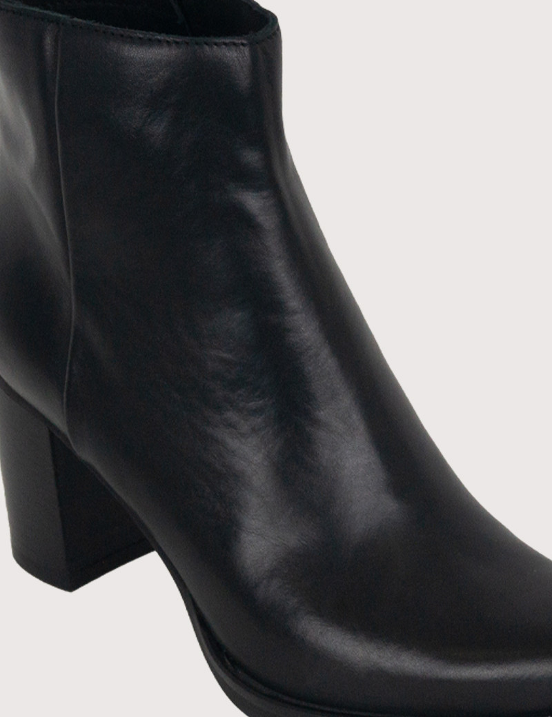 PAOYAMA BOTTINES NOIR FEMME CUIR NOEMI