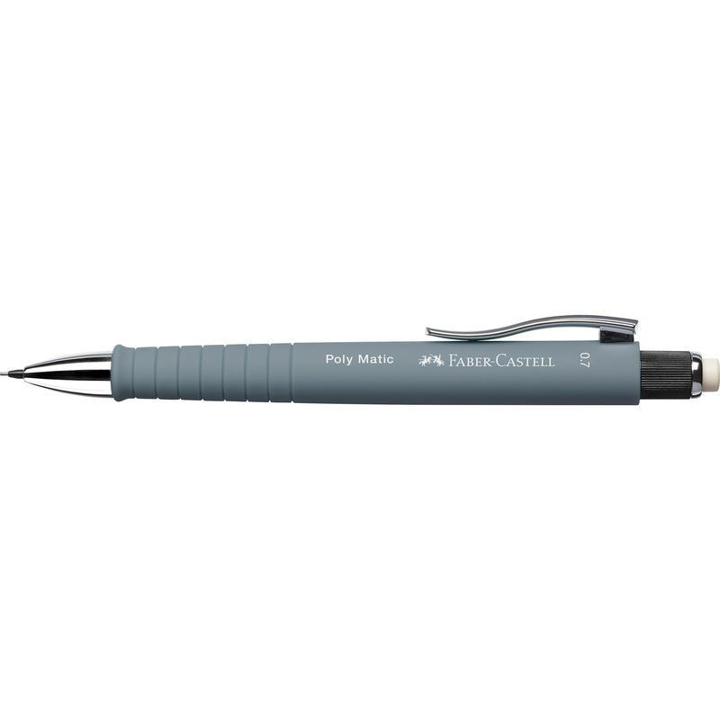 Faber-Castell Druckbleistift PolyMatic, 0.7 mm, B, grau