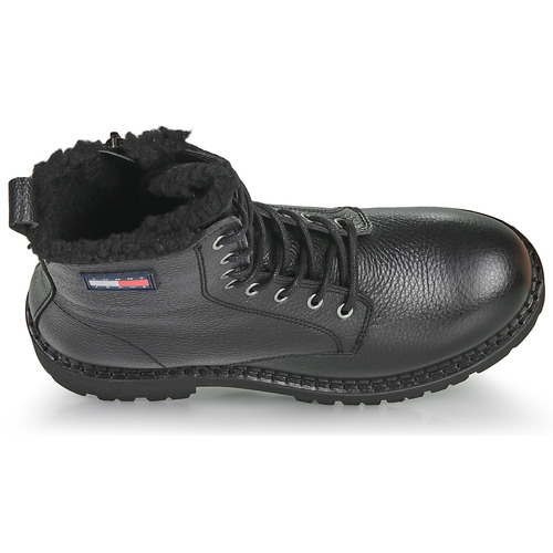 Tommy Jeans - TJW URBAN BOOT TUMBLED LTR WL - Noir