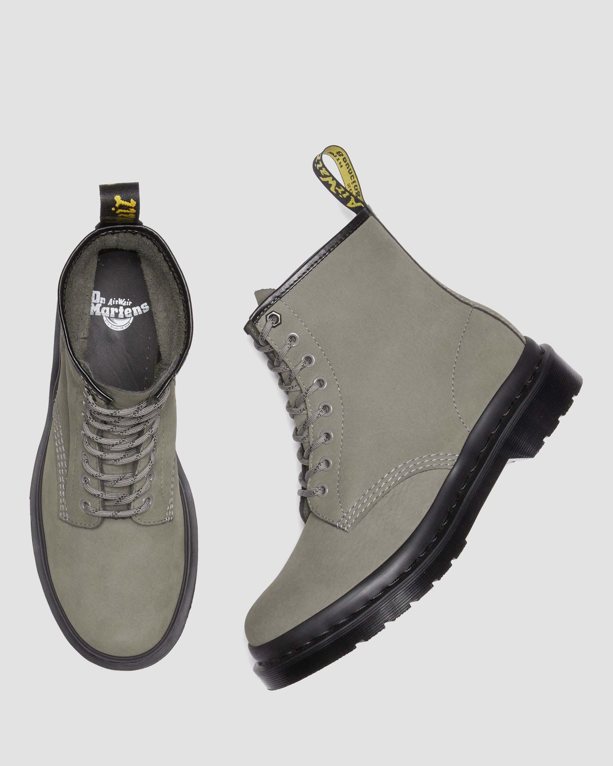 1460 Milled Nubuck Leather Lace Up Boots