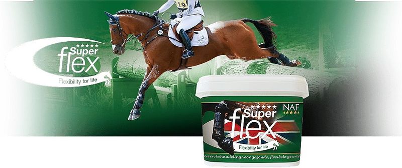 NAF Superflex Poeder – Gewrichtssupplement met glucosamine en MSM voor paarden  400 gram