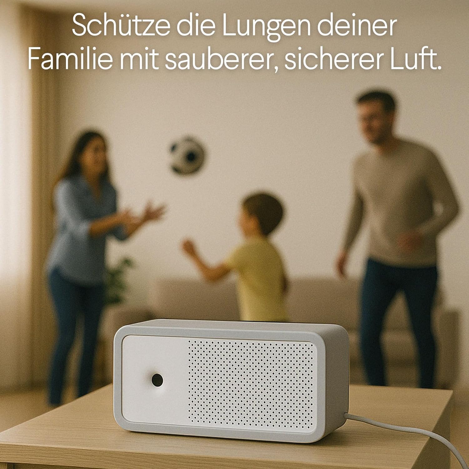 Awair Luftqualitätsmessgerät, innovatives CO2 Messgerät (Kohlendioxid-Melder), Monitor für Temperatur, Luftfeuchtigkeit, Feinstaub (PM 2,5) oder Chemikalien (VOC), Luftsensor, mit awair App