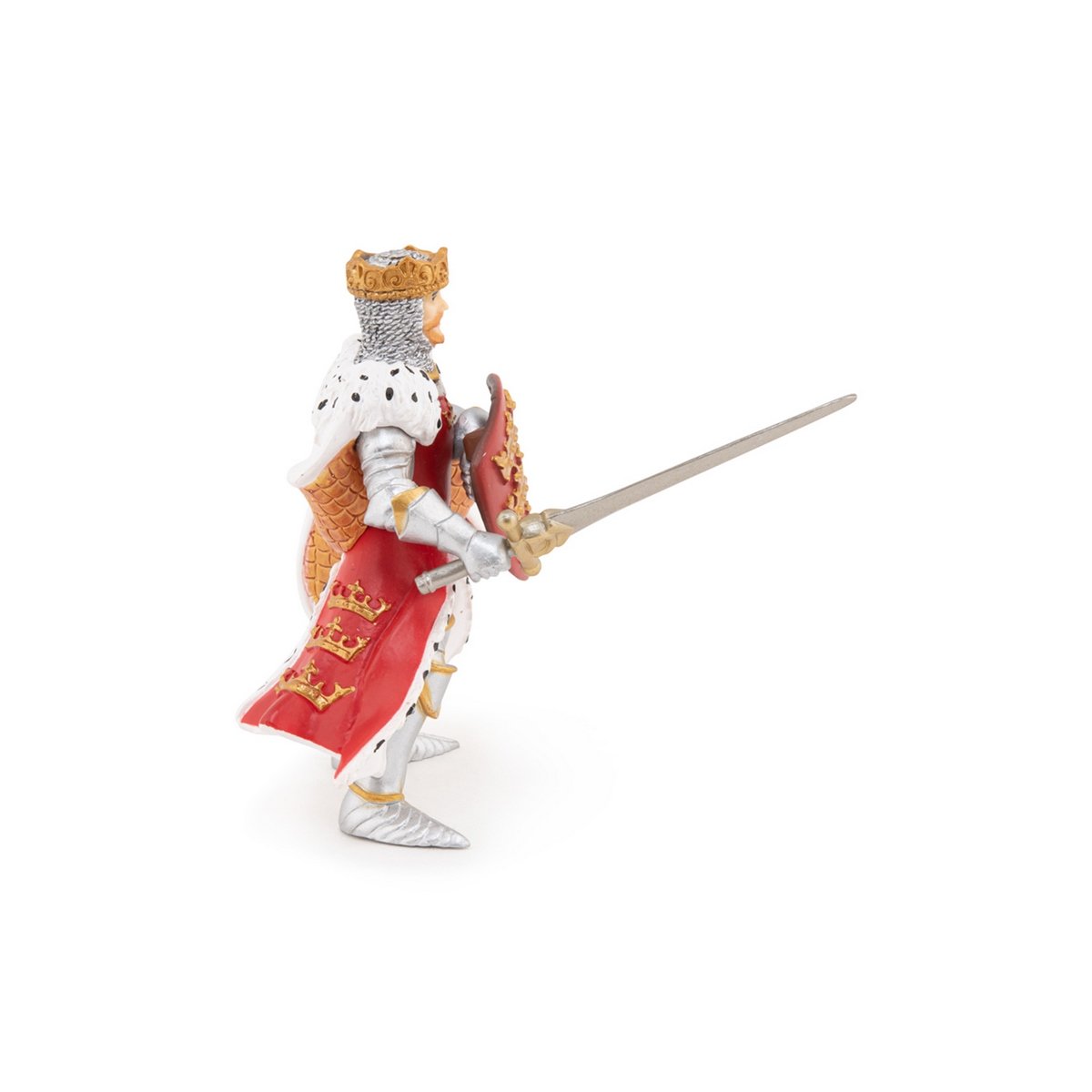Figurine Roi Arthur rouge