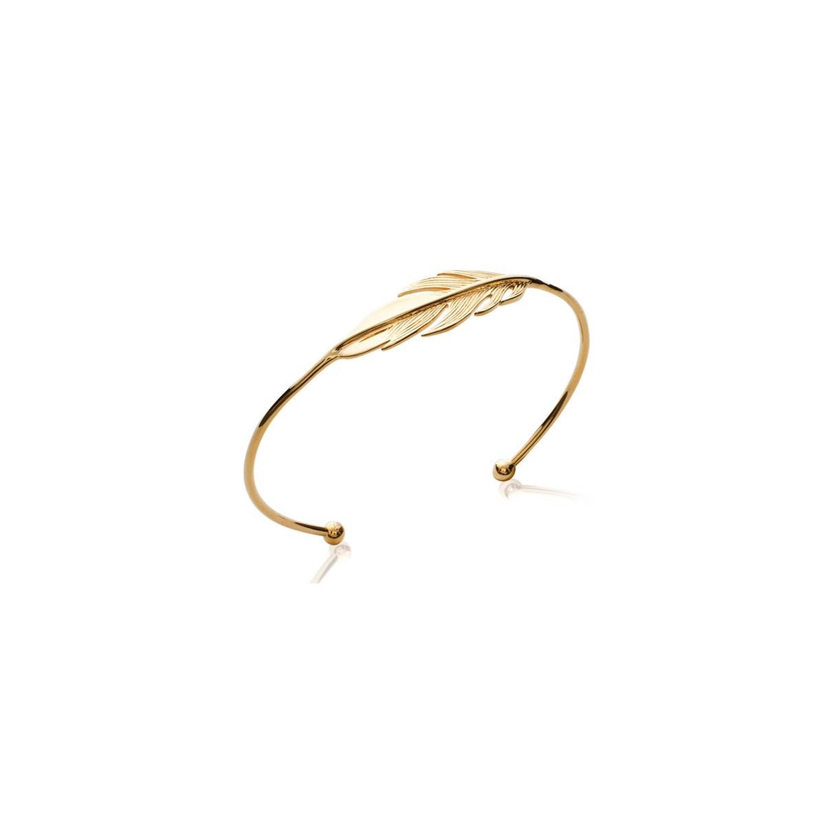 Bracelet jonc PLUME pour femme - Lorenzo R