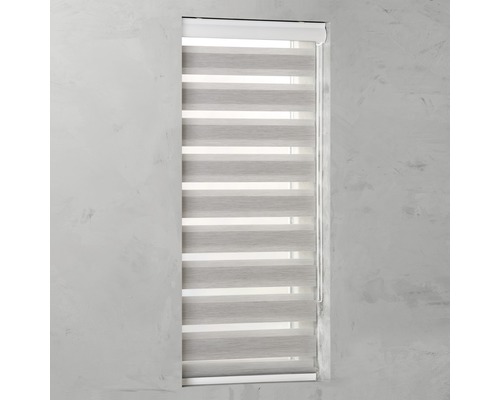 Soluna dubbel rolgordijn Ikaria D-R14 met cassette grijs 60x175 cm