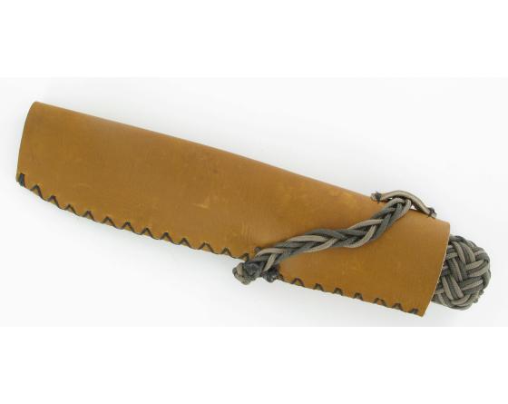 Pen Skoulm - manche en cordage - Marron et kaki Couteau de poche par Neptunia