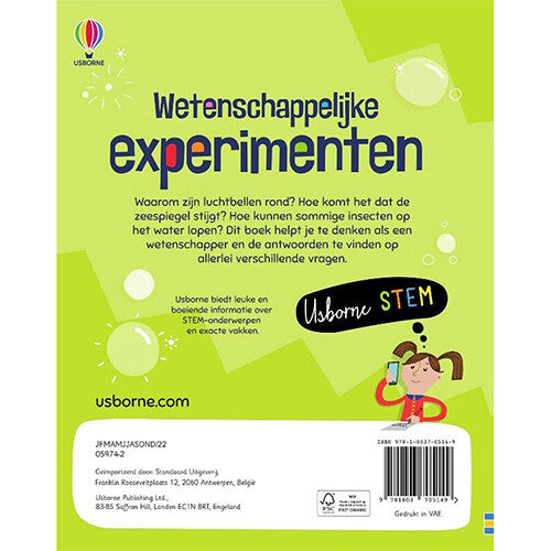 Uitgeverij usborne wetenschappelijke experimenten