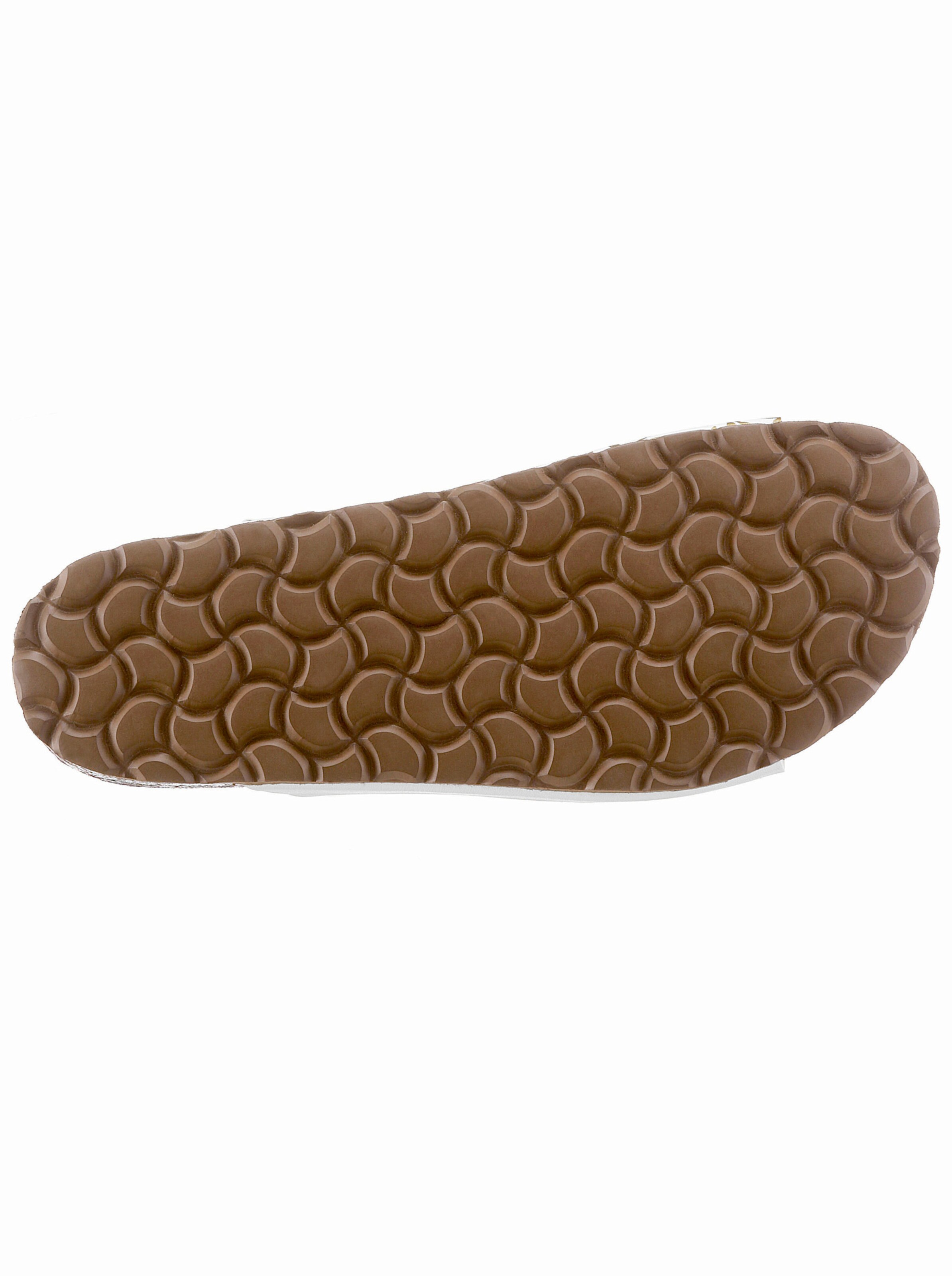 Bio Time Pantolette in weiß-bedruckt