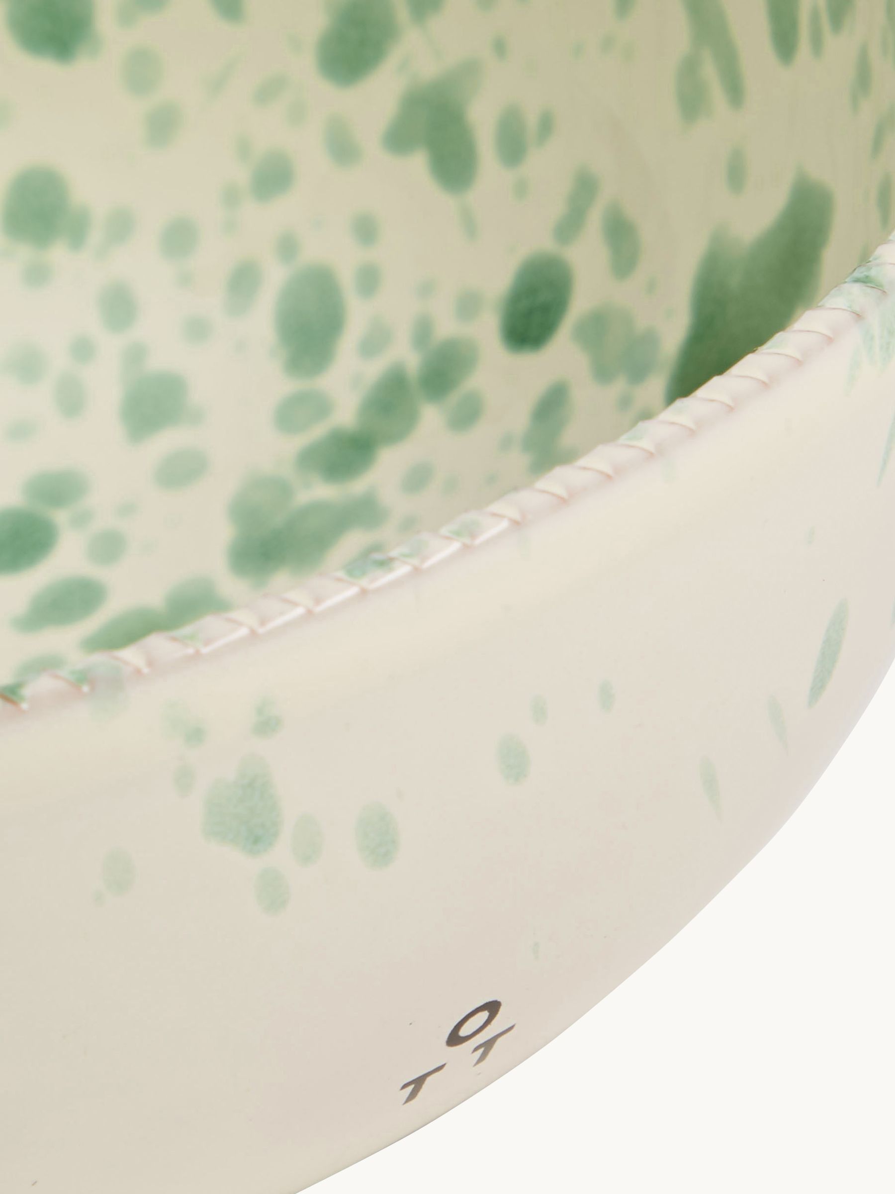 Hot Pottery Set of 4 Splatter Pasta Bowls