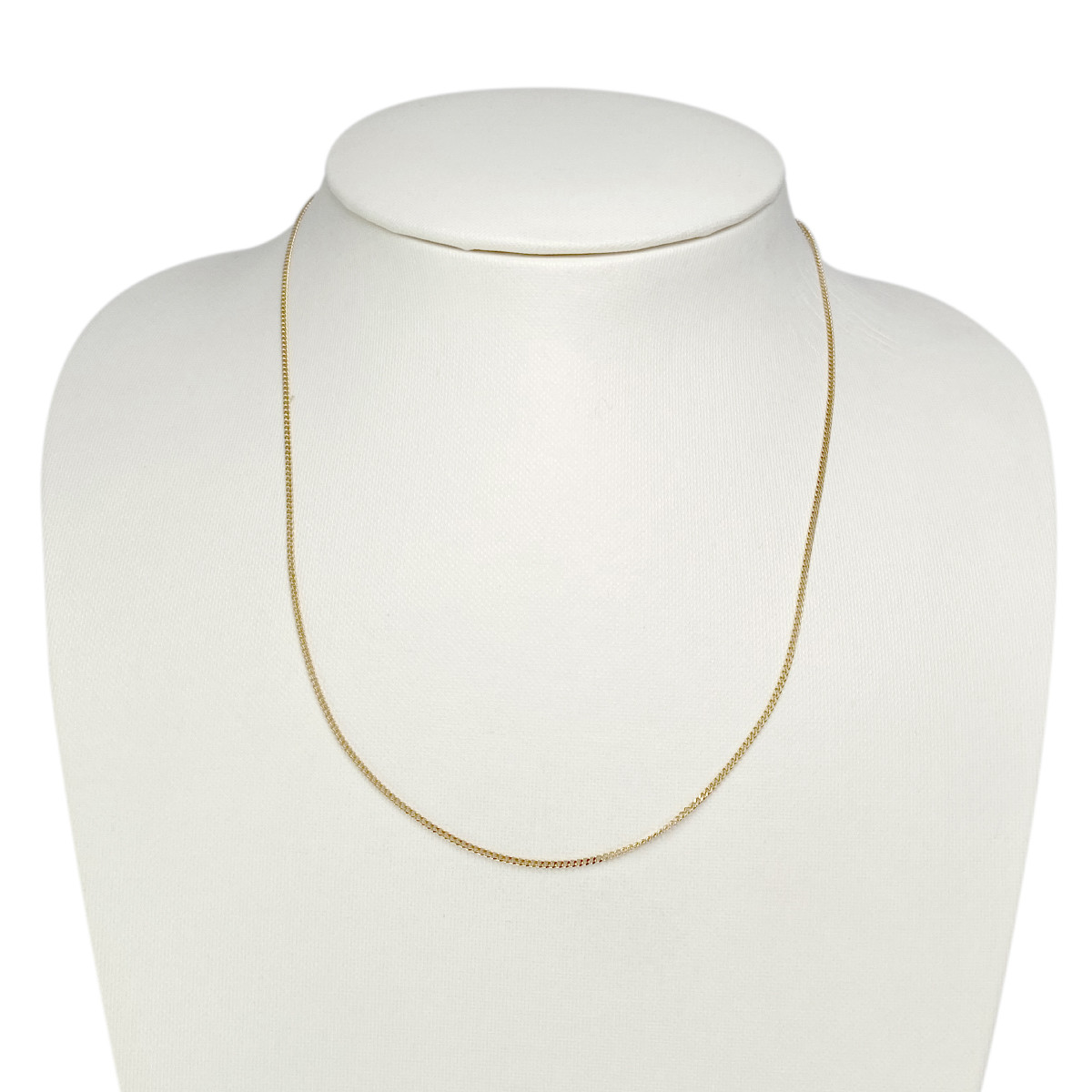 Collier d'occasion or 750 jaune maille gourmette 45 cm