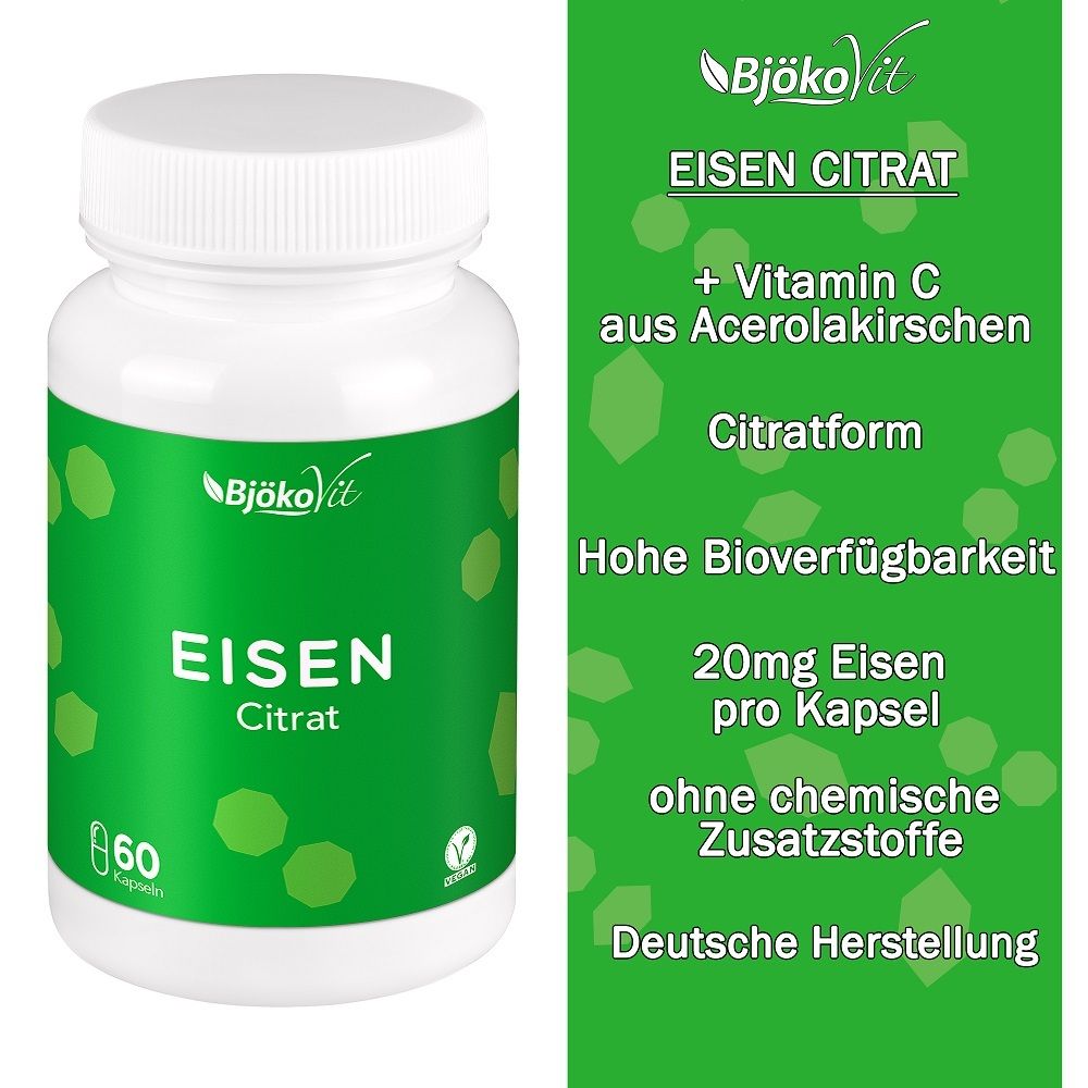 BjökoVit Eisen Citrat Vegi-Kapseln