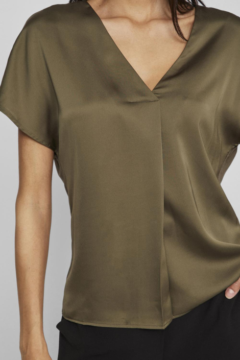 Vila groene dames t-shirt