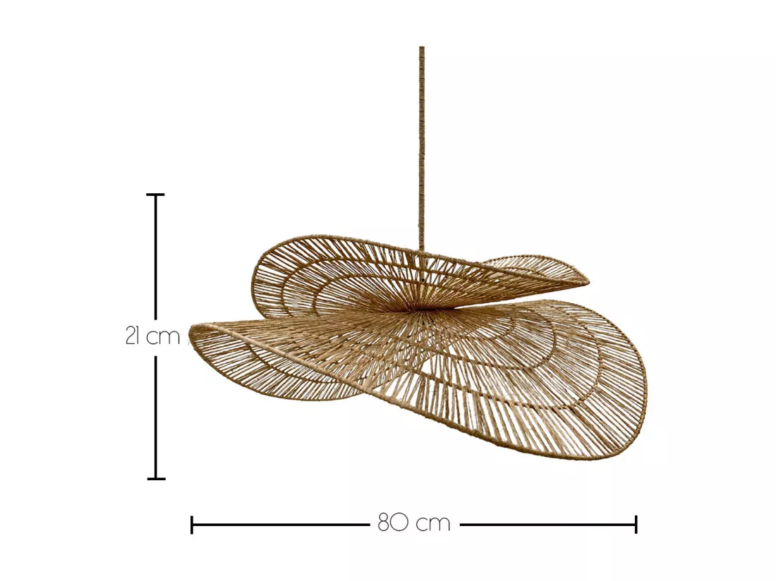 Suspension d'extérieur SOLARA OUTDOOR CABLE Beige Jute H32 cm