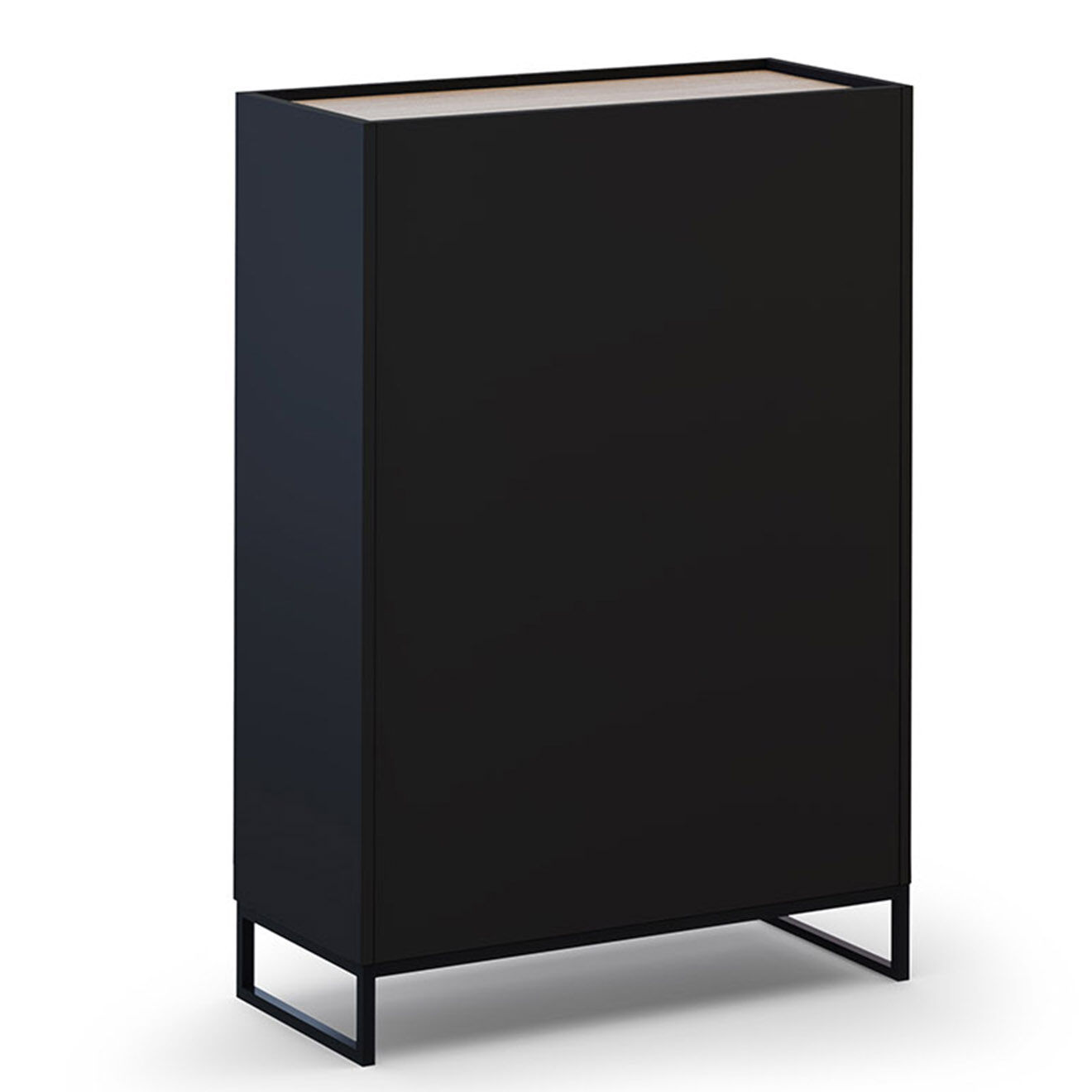 Windsor & Co Bibliothèque Helene chêne naturel/noir - 90x40x130 cm
