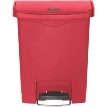 Collecteur à pédale Slim Jim, 30 litres, blanc