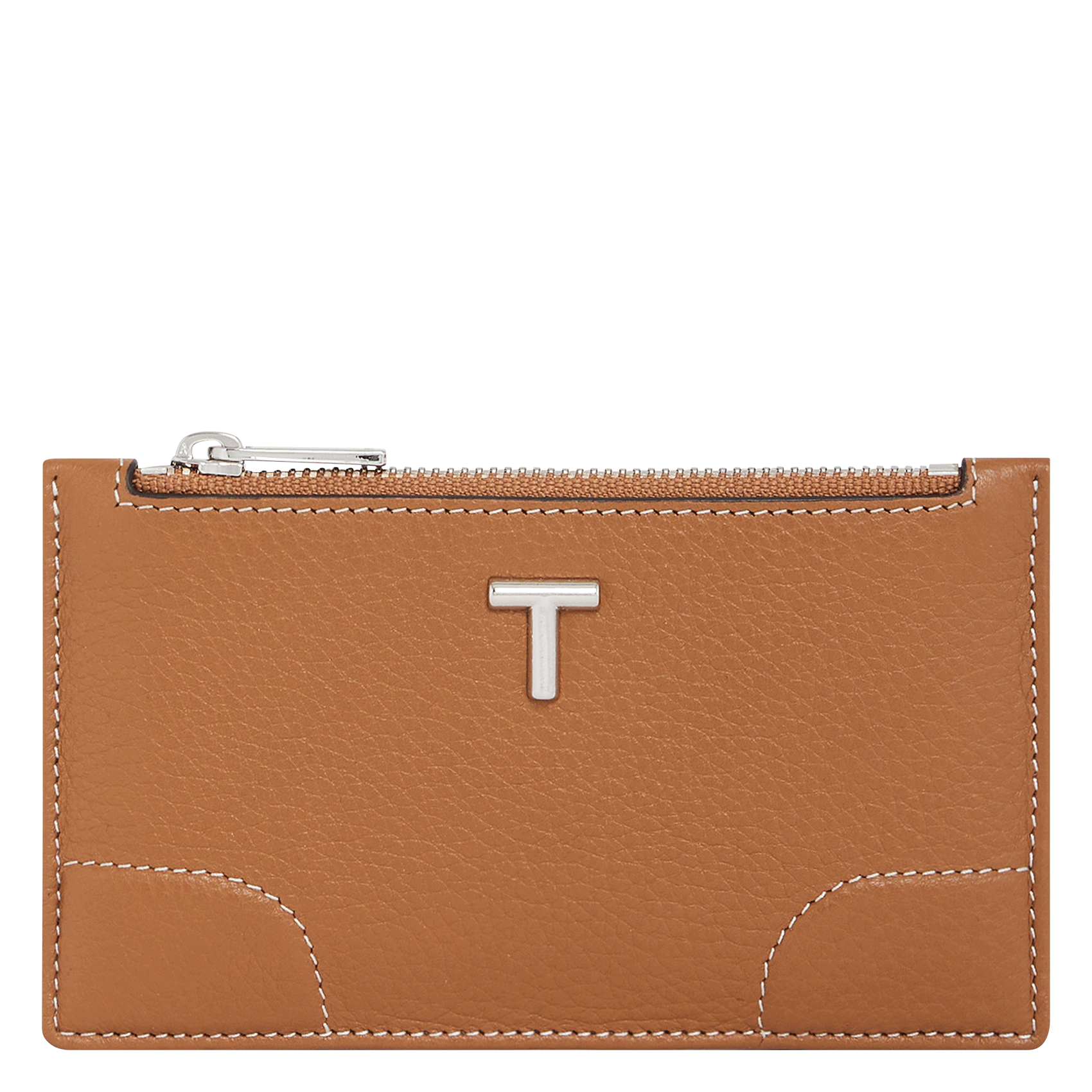 ROMY - Porte-cartes en cuir grainé| Marron