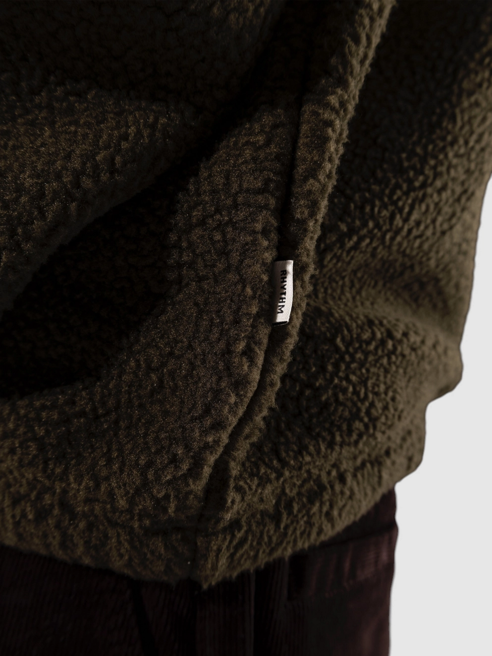Rhythm Sherpa Sweater olive